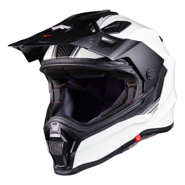 NEXX XWRL WHITE CARBON DUAL SPORT RALLY ADVENTURE HELMET