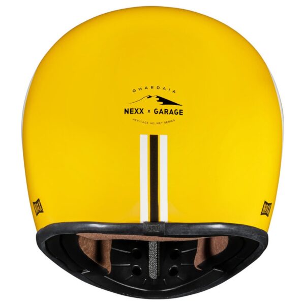 NEXX XG200 GHARDAIA YELLOW BLACK RETRO VINTAGE URBAN MOTORCYCLE HELMET - Image 4