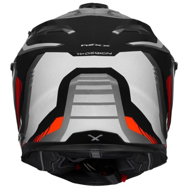 NEXX XWED2 COLUMBUS RED GREY ADVENTURE TOURING RALLY MOTORCYCLE HELMET - Image 4