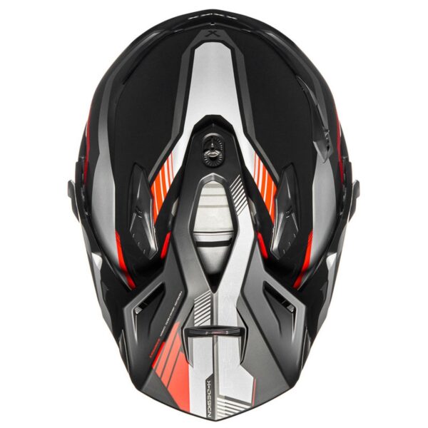 NEXX XWED2 COLUMBUS RED GREY ADVENTURE TOURING RALLY MOTORCYCLE HELMET - Image 5