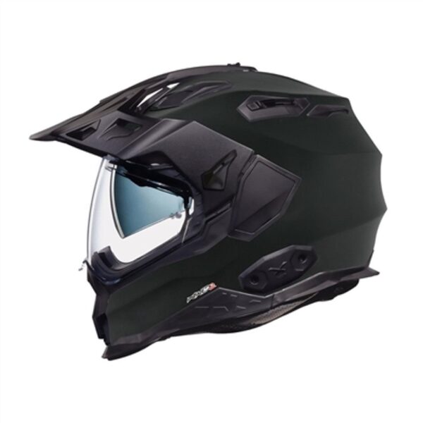 NEXX XWED2 SOLID MATTE BLACK ADVENTURE TOURING RALLY MOTORCYCLE HELMET