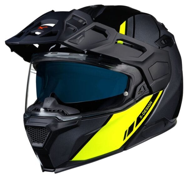 NEXX VILIJORD HI-VIS NEON YELLOW MODULAR ADVENTURE TOURING RALLY MOTORCYCLE HELMET - Image 5