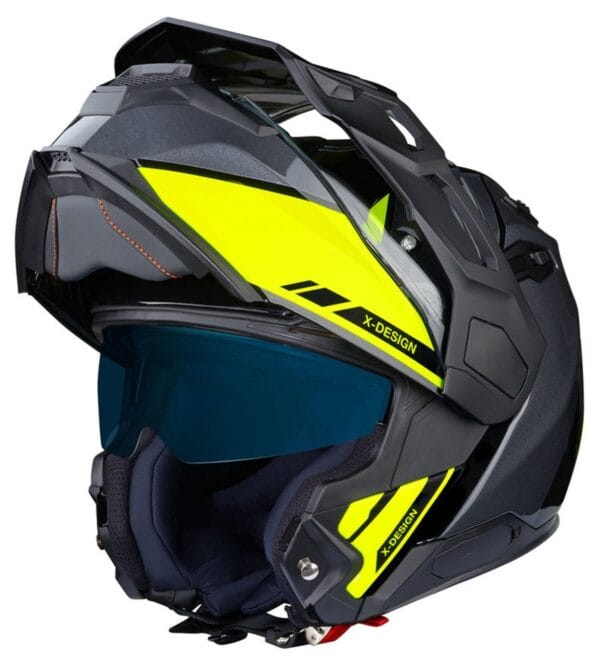 NEXX VILIJORD HI-VIS NEON YELLOW MODULAR ADVENTURE TOURING RALLY MOTORCYCLE HELMET - Image 2