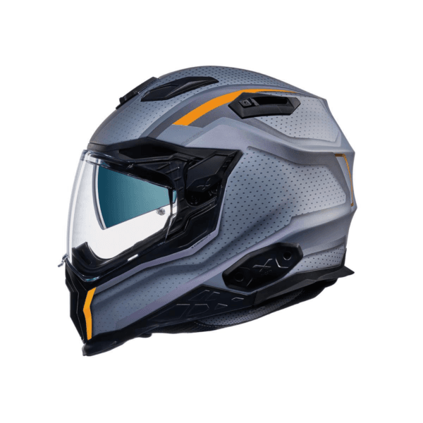 NEXX XWST2 MOTROX TITANIUM MATTE ORANGE ADVENTURE TOURING RALLY MOTORCYCLE HELMET