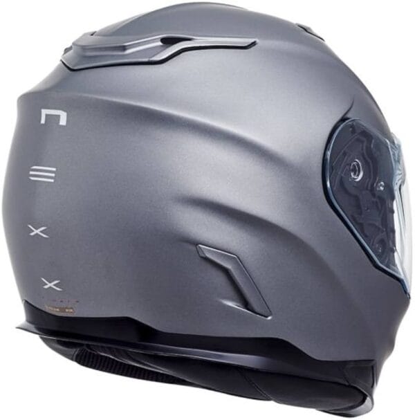 NEXX XT1 SOLID MATTE DARK GREY ADVENTURE TOURING RALLY MOTORCYCLE HELMET - Image 4