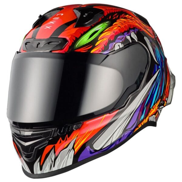 NEXX XR3R ZORGA ORANGE FIM MOTORCYCLE RACING HELMET - Image 5