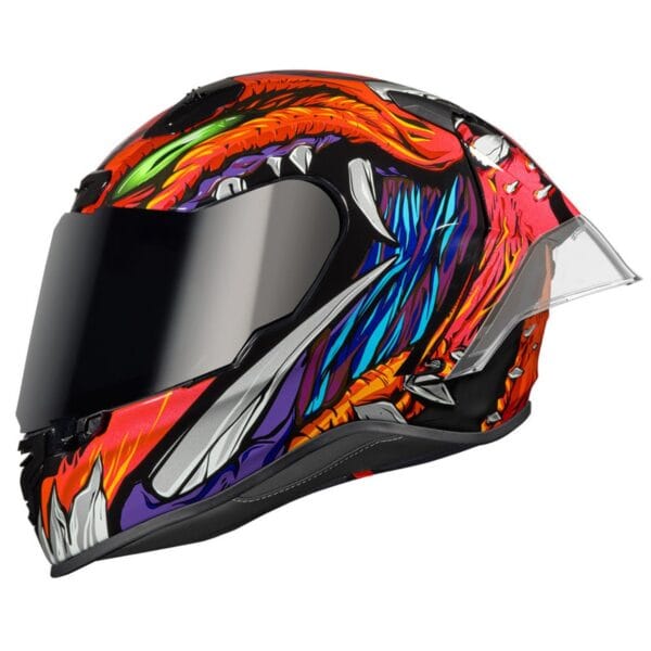 NEXX XR3R ZORGA ORANGE FIM MOTORCYCLE RACING HELMET