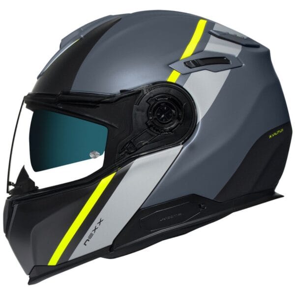 NEXX VILITUR STIGEN GREY YELLOW MODULAR TOURING ADVENTURE MOTORCYCLE HELMET