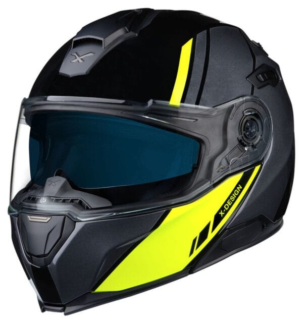 NEXX VILITUR HIGH VISION NEON YELLOW MODULAR TOURING ADVENTURE MOTORCYCLE HELMET - Image 2