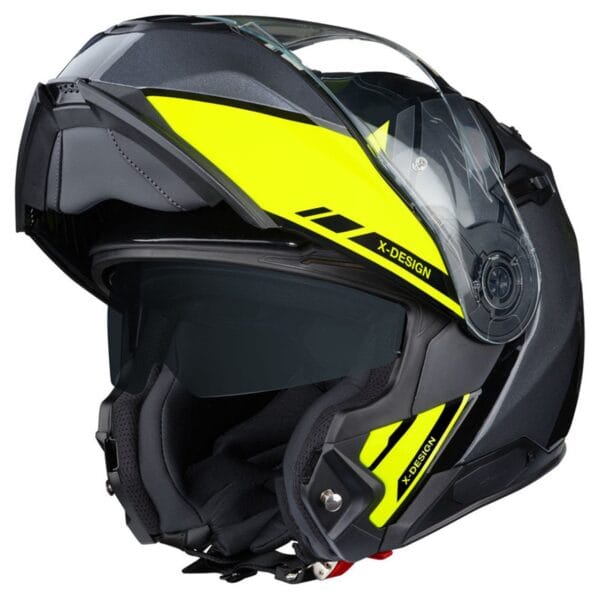 NEXX VILITUR HIGH VISION NEON YELLOW MODULAR TOURING ADVENTURE MOTORCYCLE HELMET - Image 5