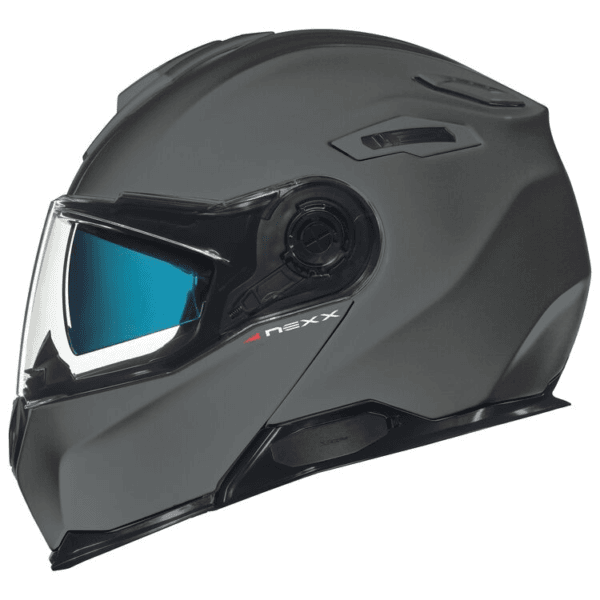 NEXX VILITUR SOLID MATTE TITANIUM MODULAR TOURING ADVENTURE MOTORCYCLE HELMET