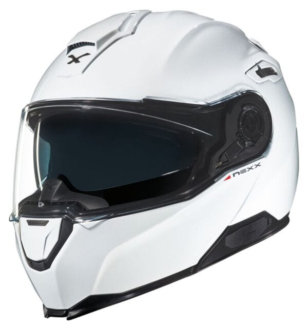 NEXX VILITUR SOLID WHITE MODULAR TOURING ADVENTURE MOTORCYCLE HELMET