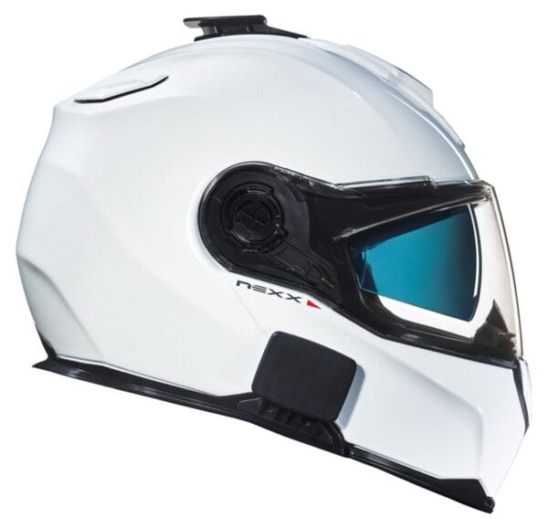 NEXX VILITUR SOLID WHITE MODULAR TOURING ADVENTURE MOTORCYCLE HELMET - Image 2