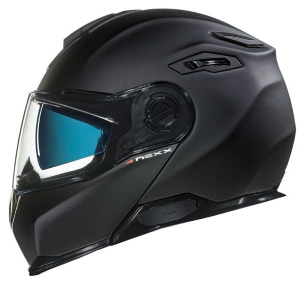 NEXX VILITUR SOLID MATTE BLACK MODULAR TOURING ADVENTURE MOTORCYCLE HELMET