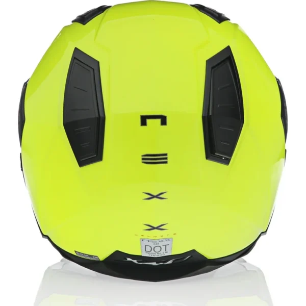 NEXX X40 NEON YELLOW URBAN MOTORCYCLE MODULAR HELMET - Image 4