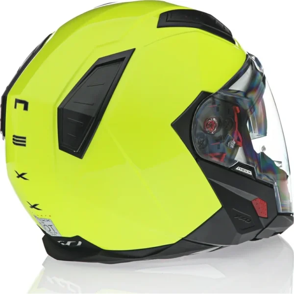 NEXX X40 NEON YELLOW URBAN MOTORCYCLE MODULAR HELMET - Image 3