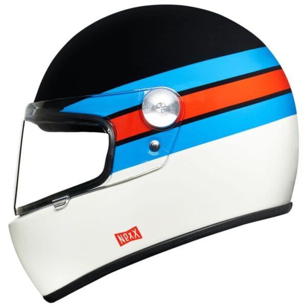 NEXX XG100R GALLON BLUE RED CLASSIC RETRO VINTAGE MOTORCYCLE HELMET