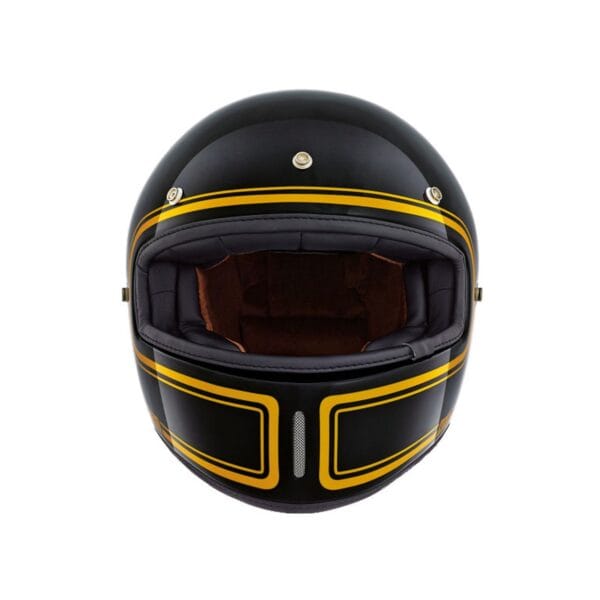 NEXX XG100 Devon Helmet - Black and Yellow Retro Motorcycle Helmet - Image 5