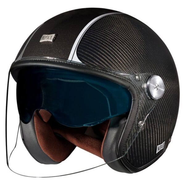 NEXX XG20 Carbon SV Helmet - Premium Grey Carbon Motorcycle Helmet with Integrated Sun Visor - Image 3