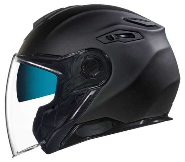 NEXX Viliby Solid Matte Black Open-Face Motorcycle Helmet - Premium Urban Design