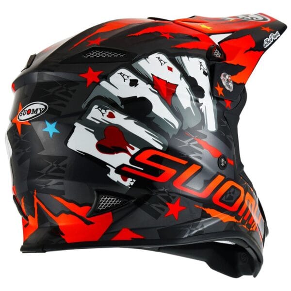 SUOMY MX Jump Hazard Grey Red Dirtbike ATV Helmet - Image 5