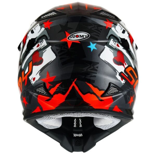 SUOMY MX Jump Hazard Grey Red Dirtbike ATV Helmet - Image 2