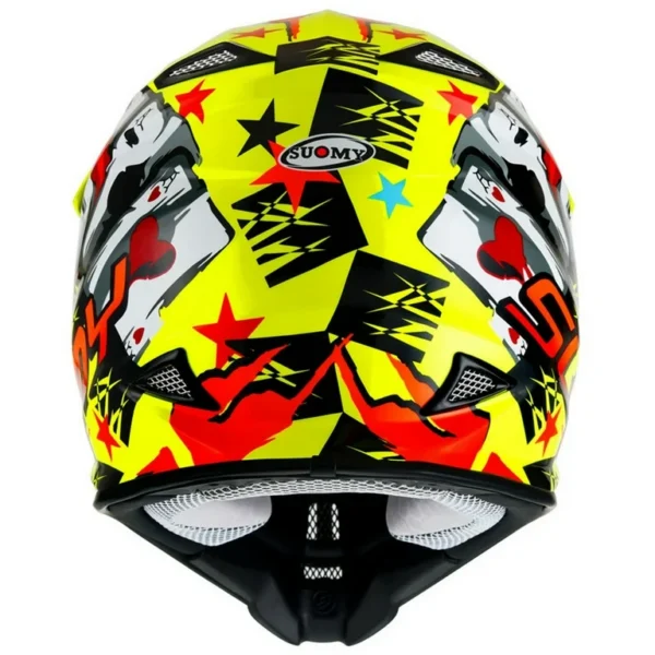 SUOMY MX Jump Hazard Yellow Red Dirtbike ATV Helmet - Image 7