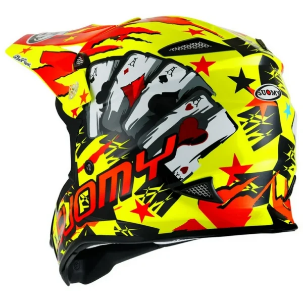 SUOMY MX Jump Hazard Yellow Red Dirtbike ATV Helmet - Image 6