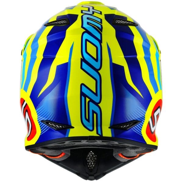 SUOMY MX Speed Forward Blue Yellow Dirtbike ATV Helmet - Image 2