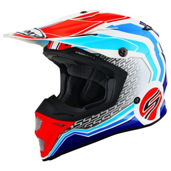 SUOMY MX Speed Forward Blue White Dirtbike ATV Helmet - Image 2