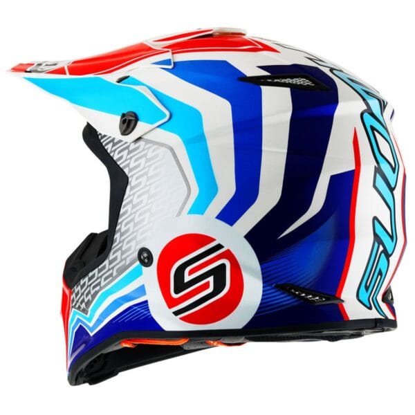 SUOMY MX Speed Forward Blue White Dirtbike ATV Helmet - Image 4