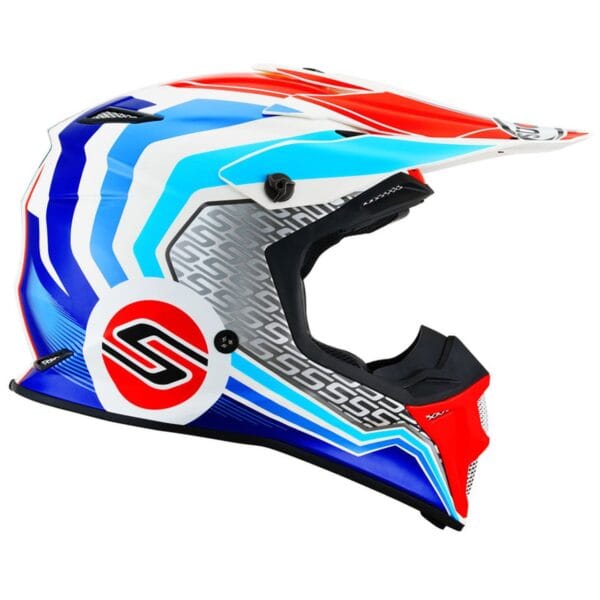 SUOMY MX Speed Forward Blue White Dirtbike ATV Helmet - Image 5