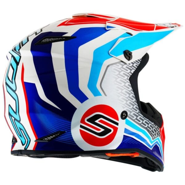 SUOMY MX Speed Forward Blue White Dirtbike ATV Helmet - Image 6