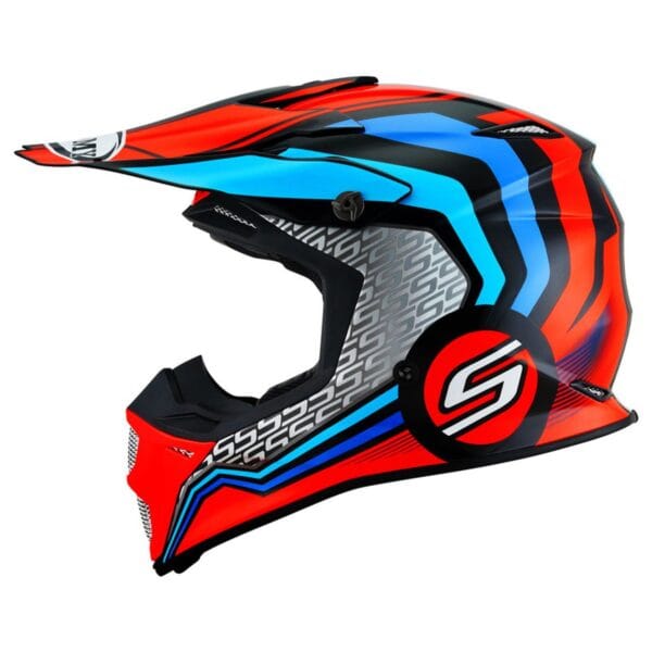 SUOMY MX Speed Forward Orange Blue Dirtbike ATV Helmet