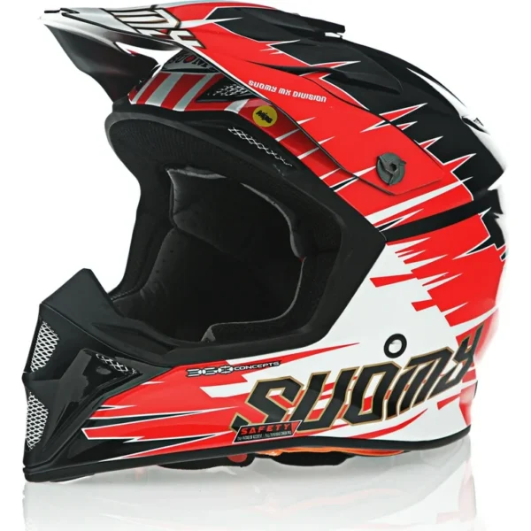 Suomy MX SPEED Warp Helmet - Black/Red | Ultra-Lightweight, MIPS Protection, Coolmax Comfort - Image 7