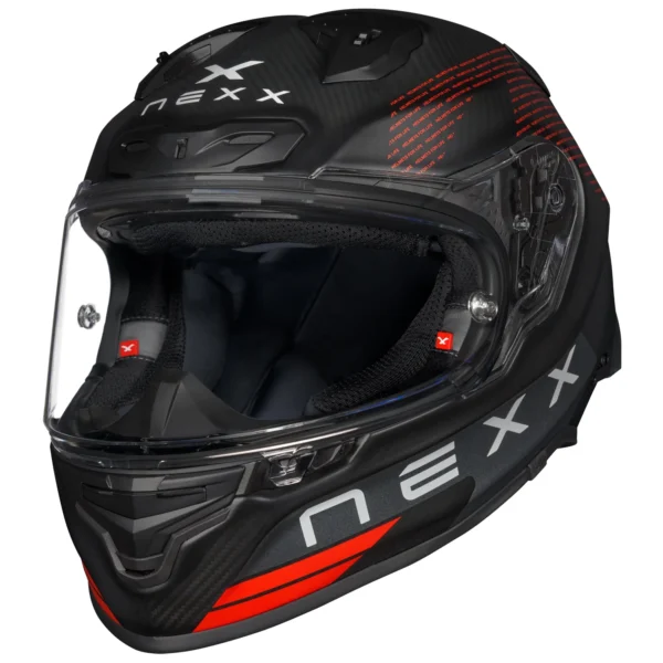 NEXX XR3R PRO FIM EVO CARBON FIBER MOTORCYCLE RACING HELMET - Image 4