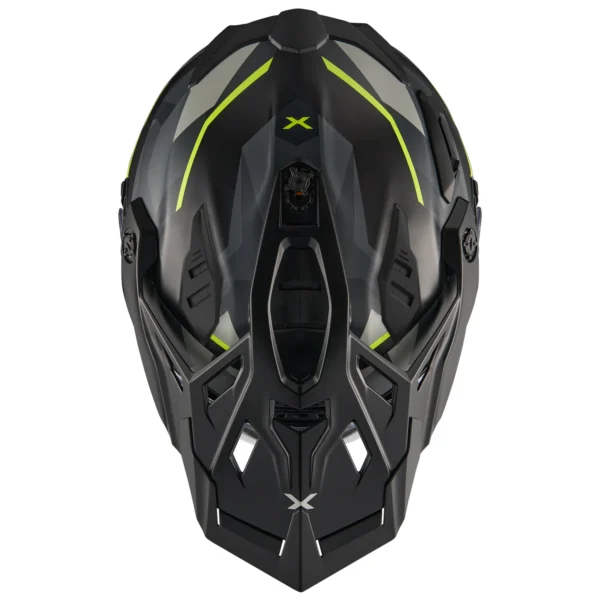 NEXX XWED3 TRAILMANIA MATTE GREY NEON MOTORCYCLE ADVENTURE HELMET - Image 5